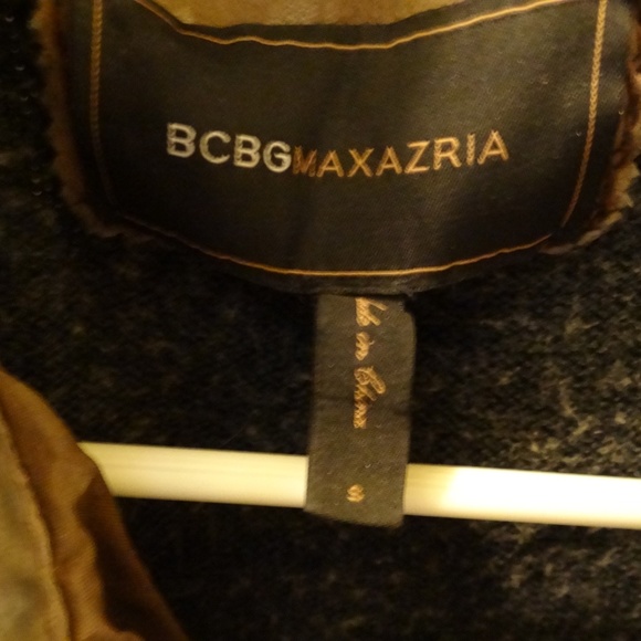 BCBG Max Azaria Distressed leather Vest XS S 0 2 - Picture 3 of 5